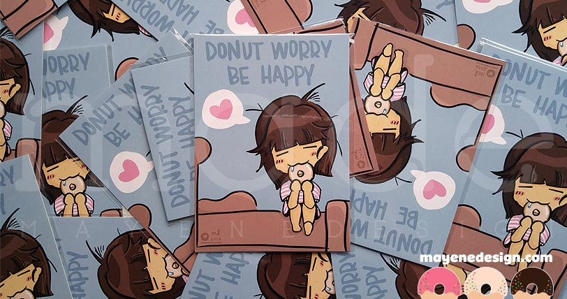 DonutWorryBeHappy5x7Print